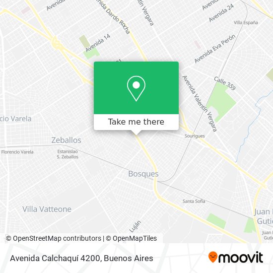 Avenida Calchaquí 4200 map