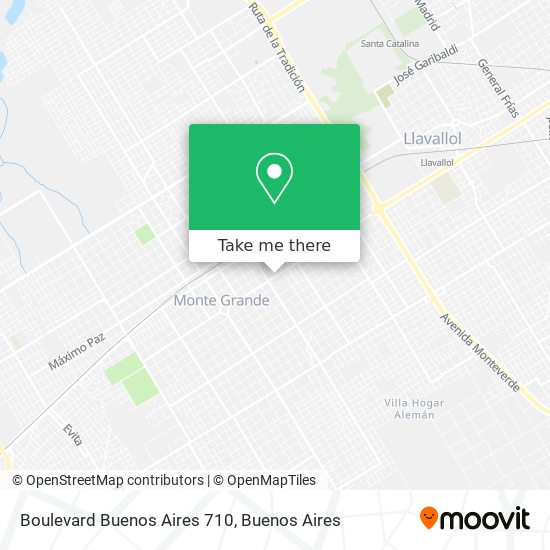 Mapa de Boulevard Buenos Aires 710