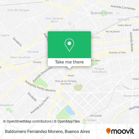 Baldomero Fernández Moreno map