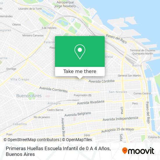 Primeras Huellas Escuela Infantil de 0 A 4 Años map
