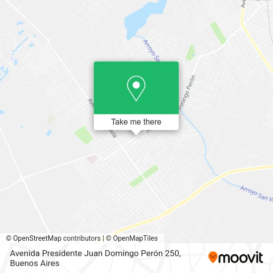 Mapa de Avenida Presidente Juan Domingo Perón 250