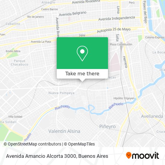 Avenida Amancio Alcorta 3000 map
