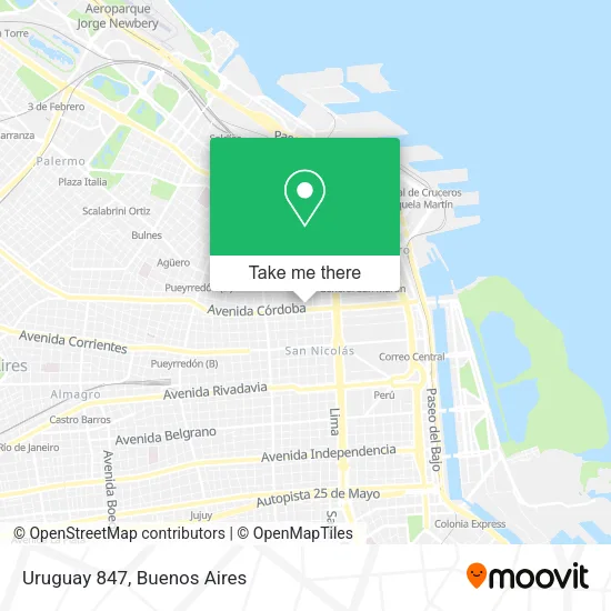 Mapa de Uruguay 847