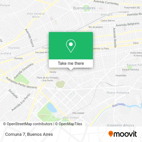 Mapa de Comuna 7