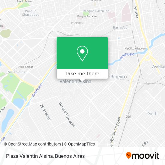 Plaza Valentín Alsina map