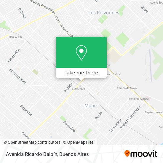 Avenida Ricardo Balbín map