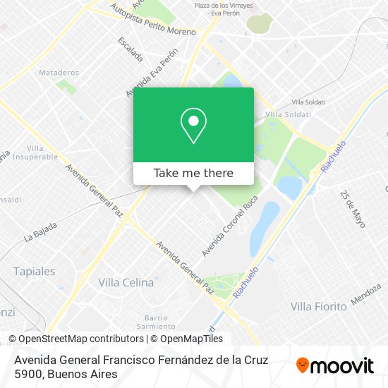 Mapa de Avenida General Francisco Fernández de la Cruz 5900