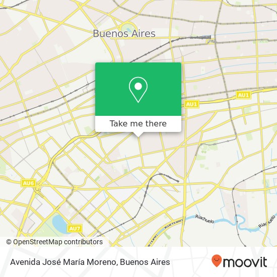 Avenida José María Moreno map