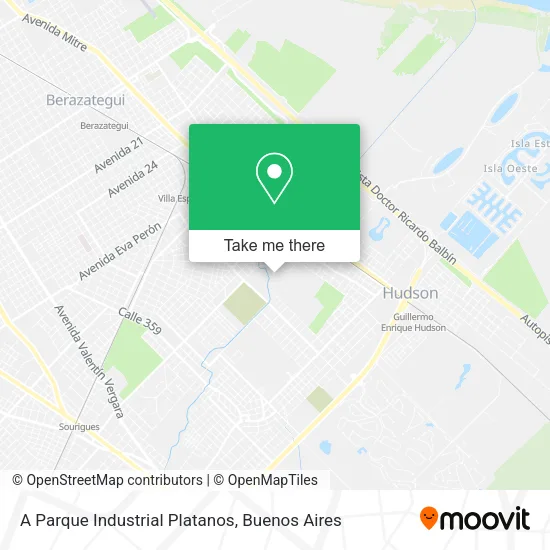 Mapa de A Parque Industrial Platanos