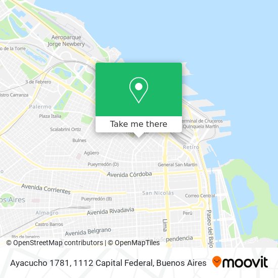 Ayacucho 1781, 1112 Capital Federal map
