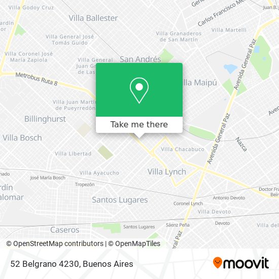 Mapa de 52 Belgrano 4230