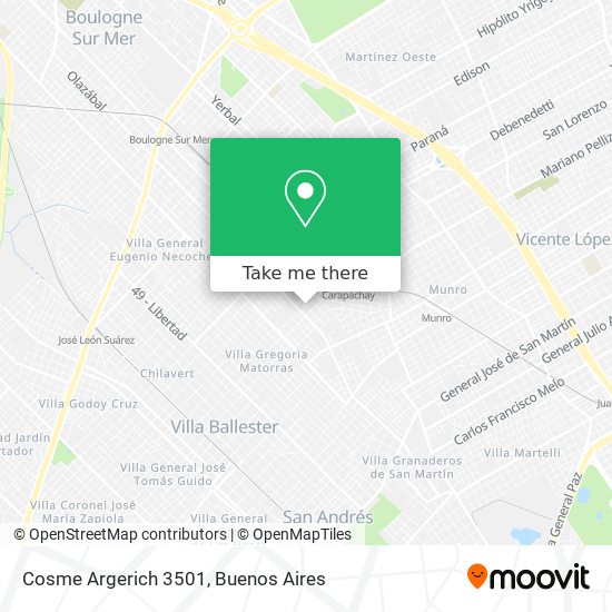 Cosme Argerich 3501 map