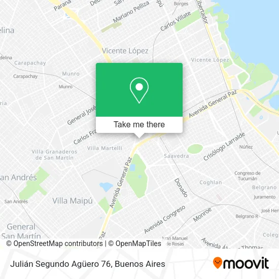 Mapa de Julián Segundo Agüero 76