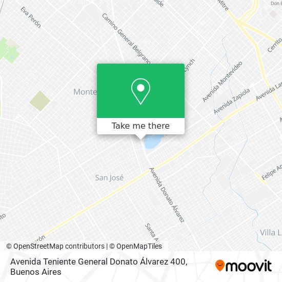 Avenida Teniente General Donato Álvarez 400 map