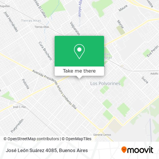 José León Suárez 4085 map