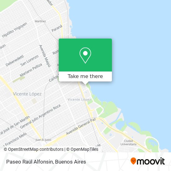 Paseo Raúl Alfonsin map