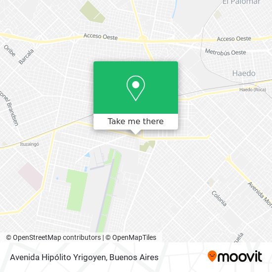 Avenida Hipólito Yrigoyen map