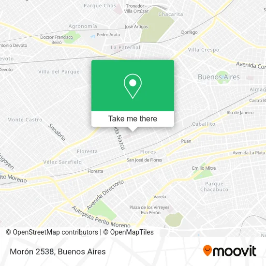 Morón 2538 map
