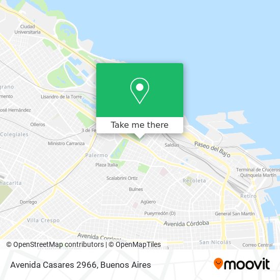 Avenida Casares 2966 map