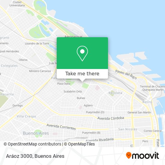 Mapa de Aráoz 3000