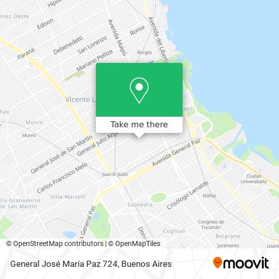 General José María Paz 724 map