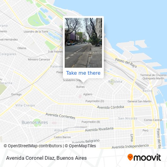 Avenida Coronel Díaz map