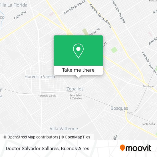 Doctor Salvador Sallares map