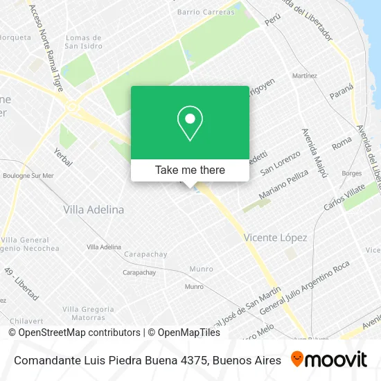 Mapa de Comandante Luis Piedra Buena 4375