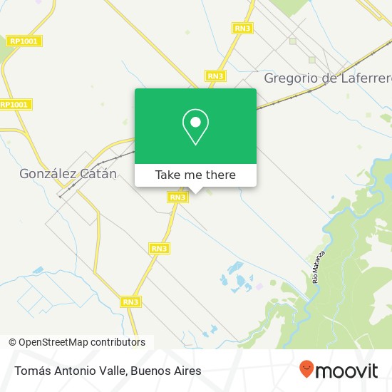 Mapa de Tomás Antonio Valle