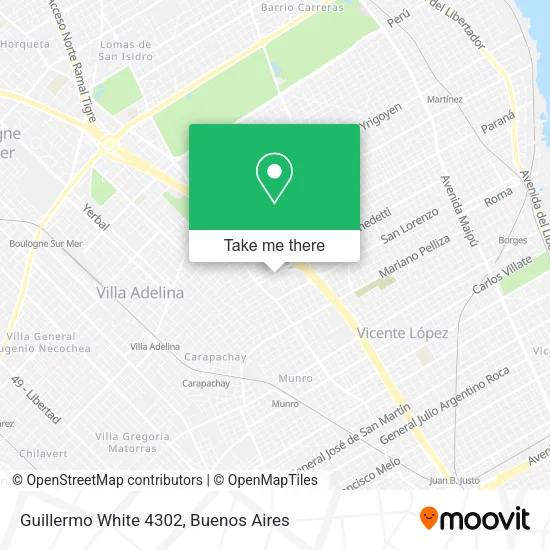 Mapa de Guillermo White 4302