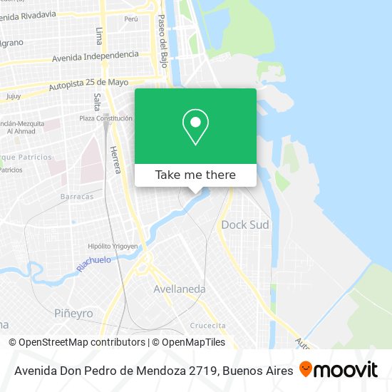 Avenida Don Pedro de Mendoza 2719 map