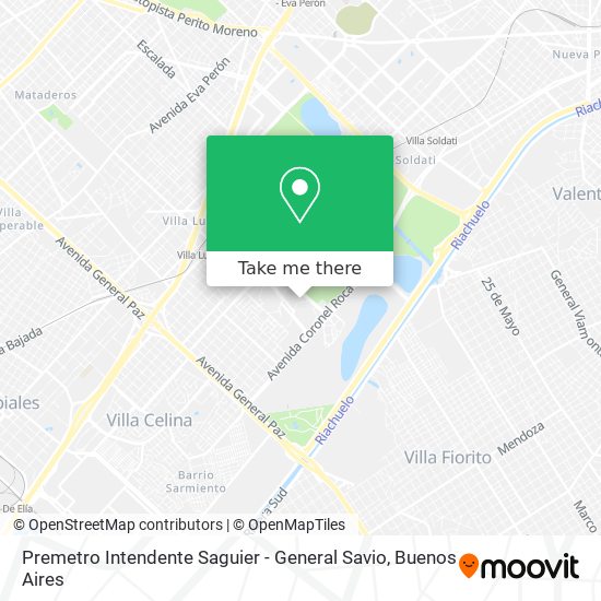 Premetro Intendente Saguier - General Savio map