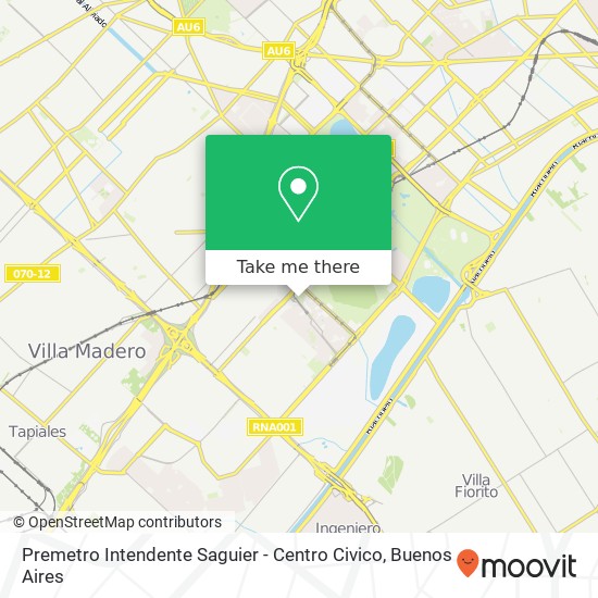 Premetro Intendente Saguier - Centro Civico map