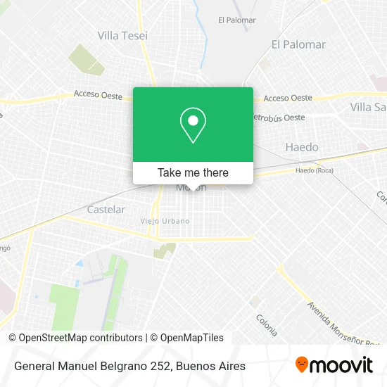 Mapa de General Manuel Belgrano 252