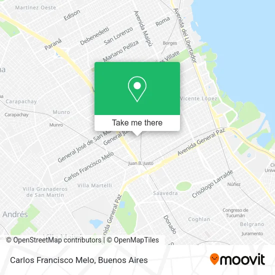 Carlos Francisco Melo map