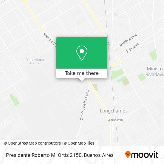Presidente Roberto M. Ortiz 2150 map
