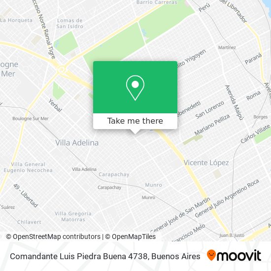 Mapa de Comandante Luis Piedra Buena 4738