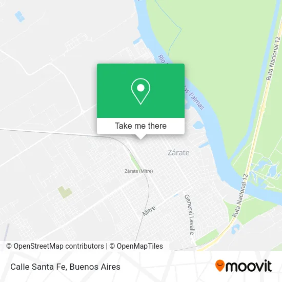 Calle Santa Fe map