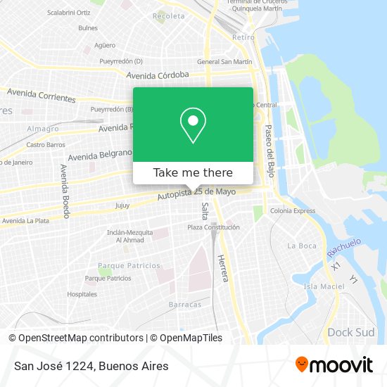 San José 1224 map