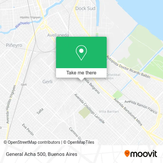Mapa de General Acha 500