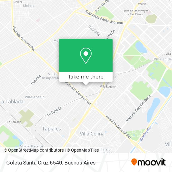 Goleta Santa Cruz 6540 map