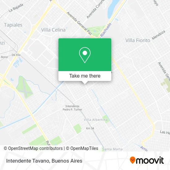 Intendente Tavano map