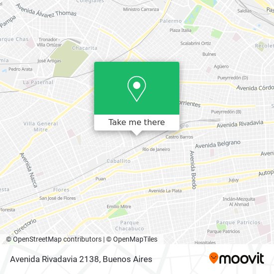 Avenida Rivadavia 2138 map