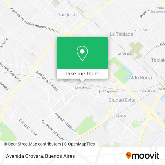 Avenida Crovara map