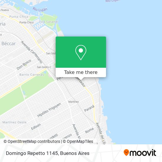 Mapa de Domingo Repetto 1145
