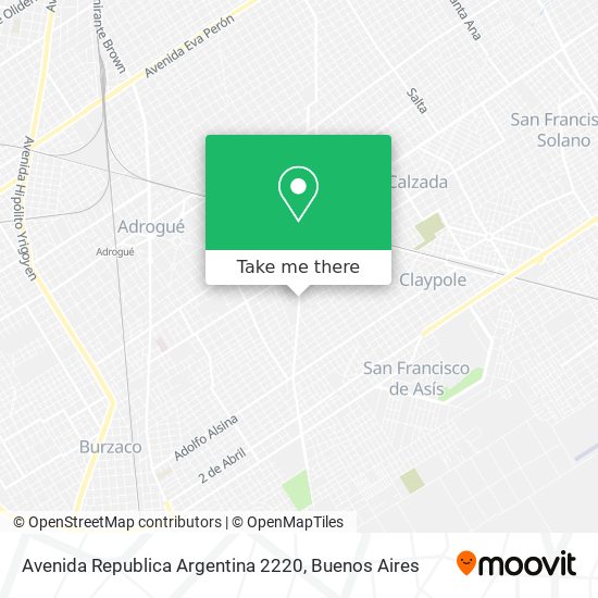 Avenida Republica Argentina 2220 map