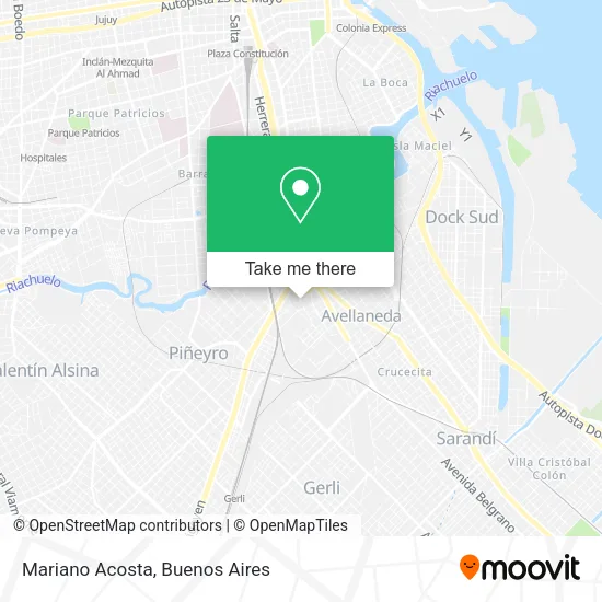 Mariano Acosta map