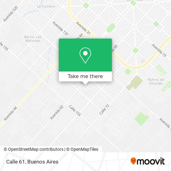 Calle 61 map