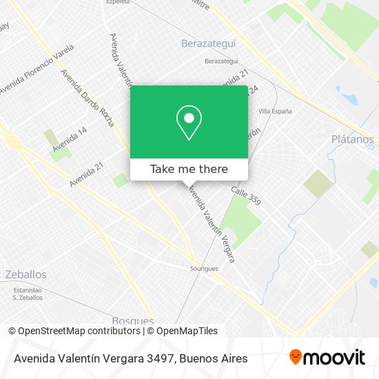 Mapa de Avenida Valentín Vergara 3497