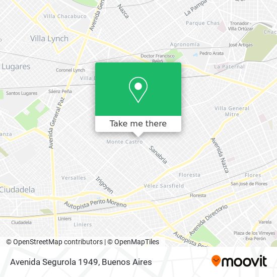 Avenida Segurola 1949 map
